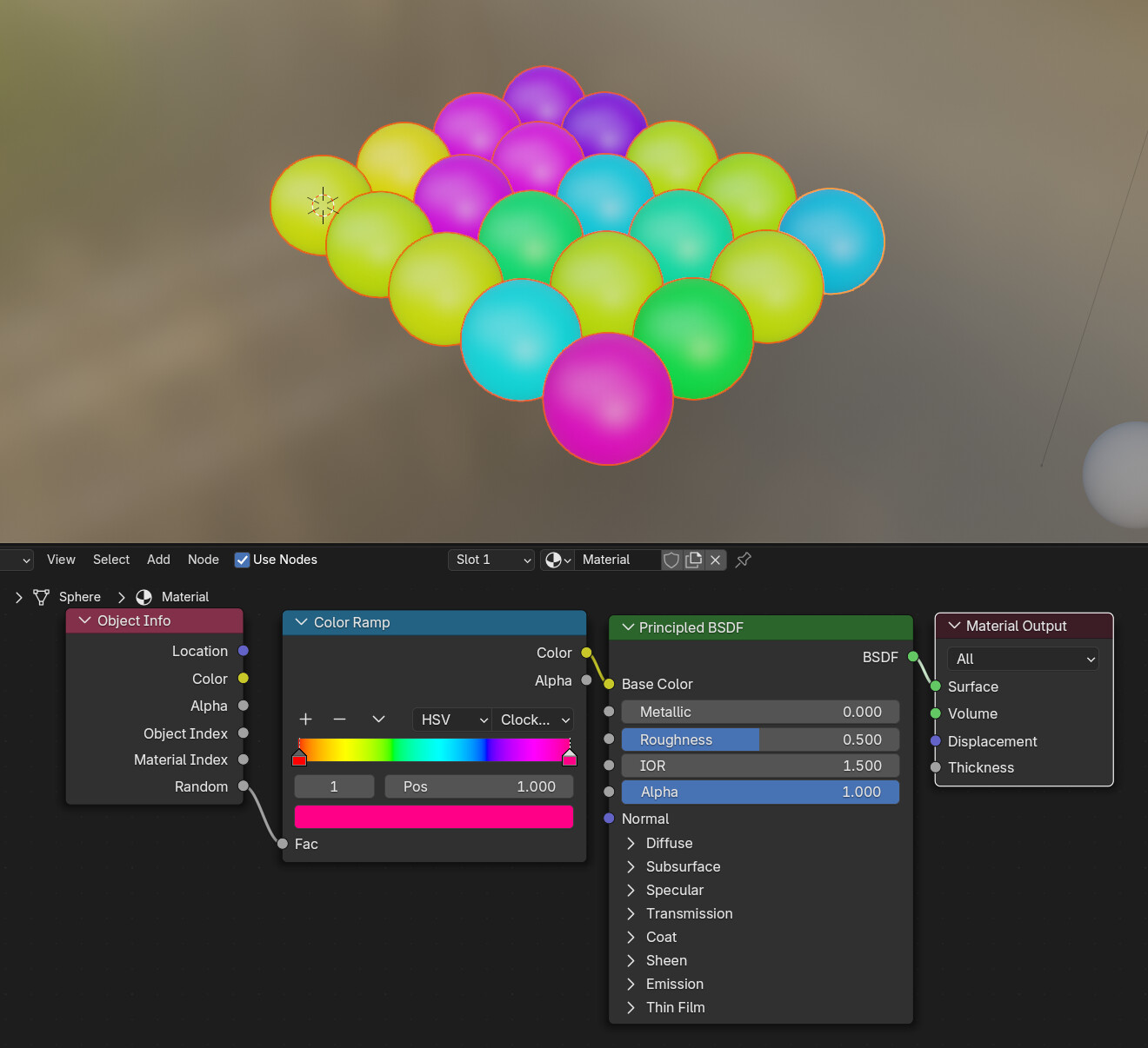 Random Ball Generator Random color 20 balls - Materials and Textures - Blender Artists Community