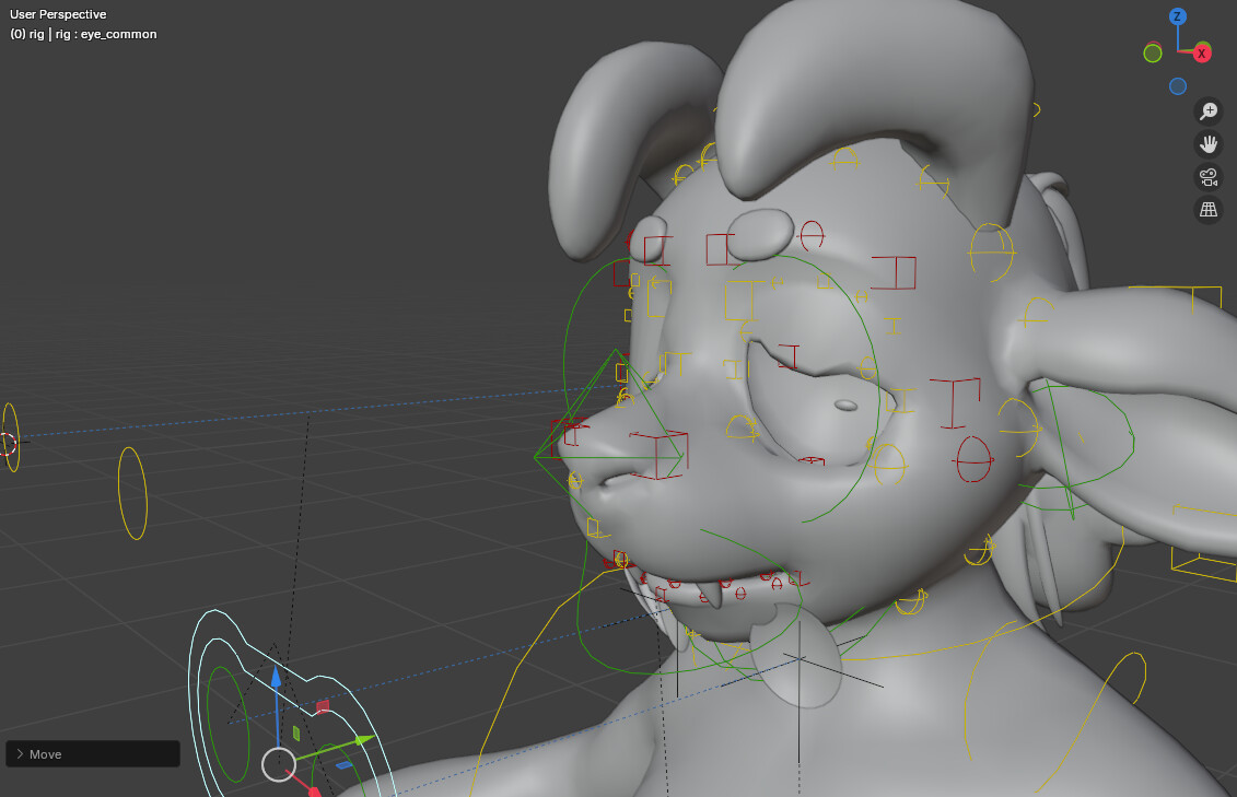 Rigify rig with 2D flat eye character - Animation and Rigging - Blender ...