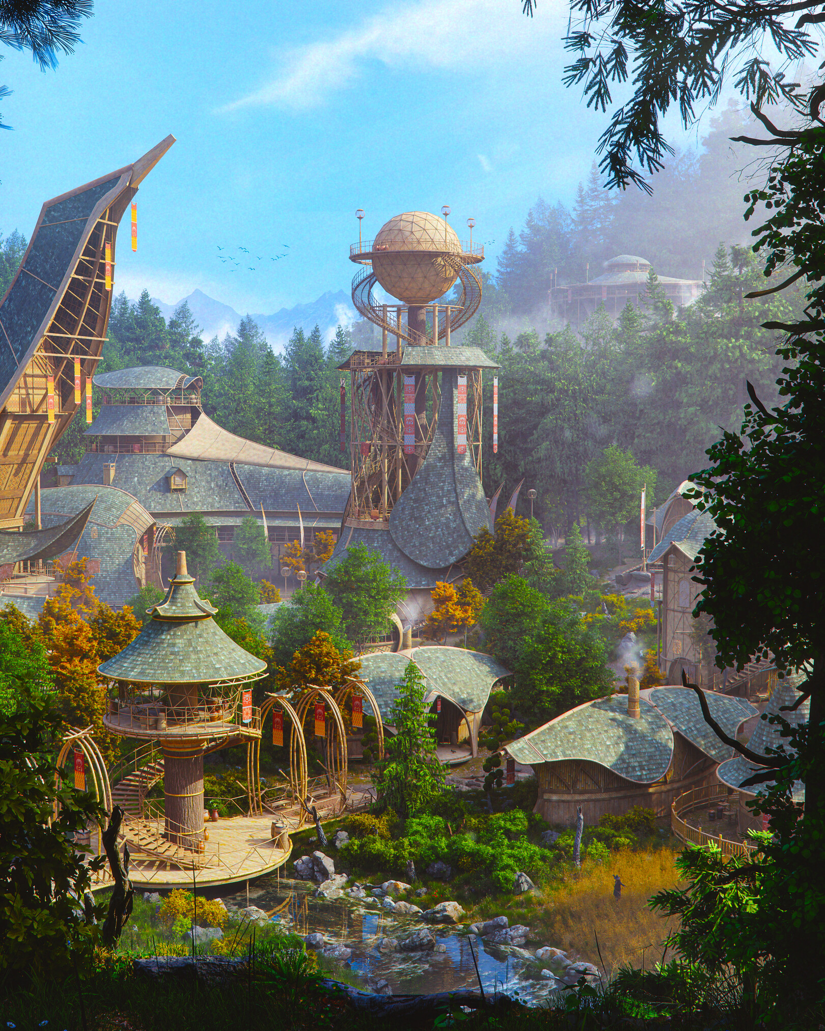 Hillside Village - Finished Projects - Blender Artists Community