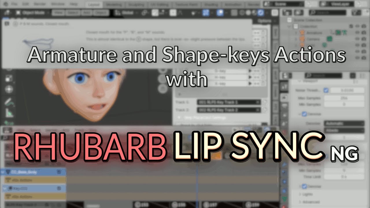 rhubard lip sync s - Animation and Rigging - Blender Artists Community
