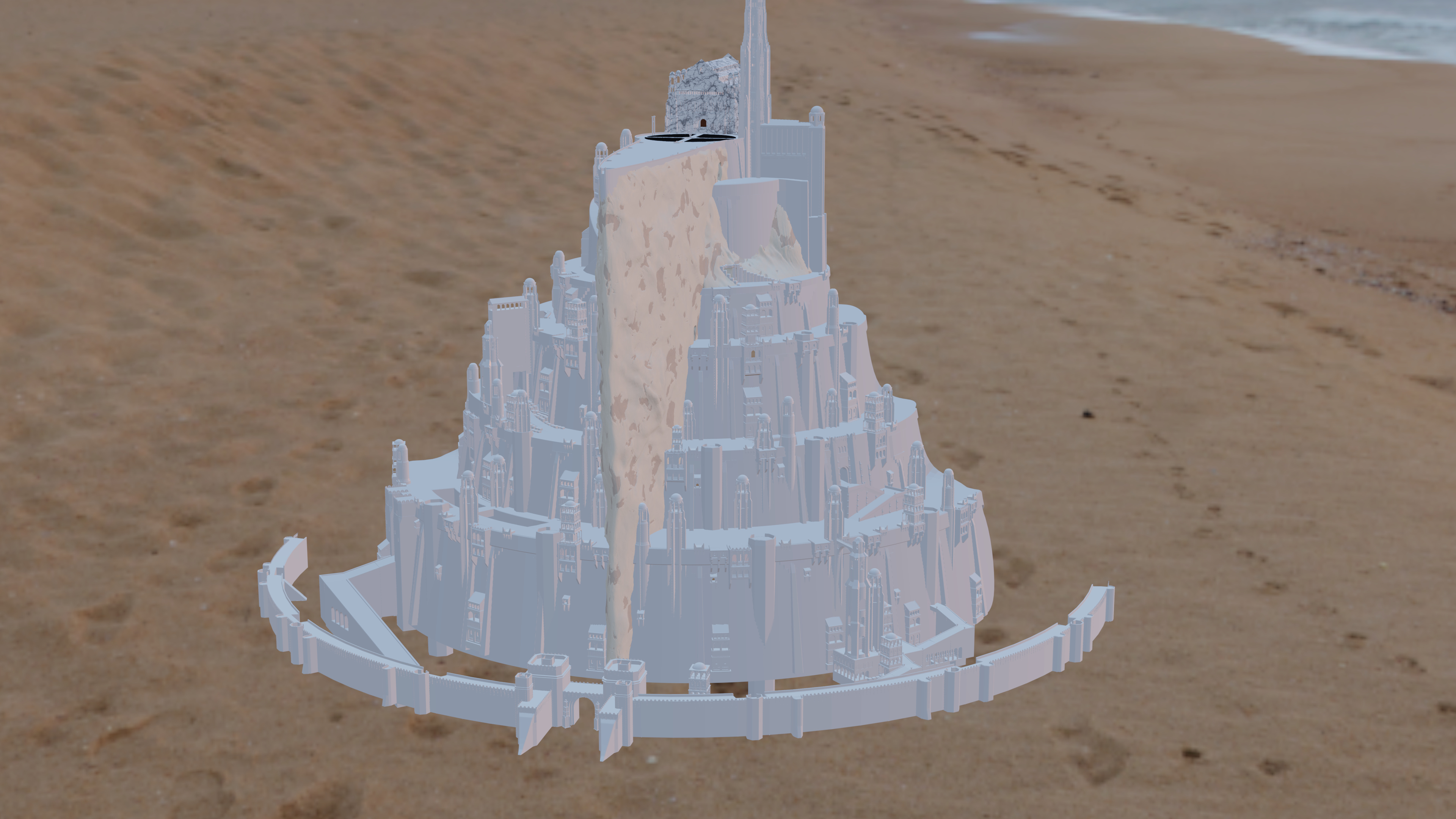 Minas Tirith, the City of Kings! : r/blender