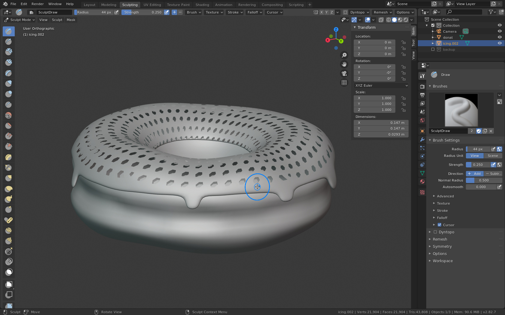 Sea anemone feed Aboard Holes on mesh when moving from modeling to sculpt - Modeling - Blender  Artists Community