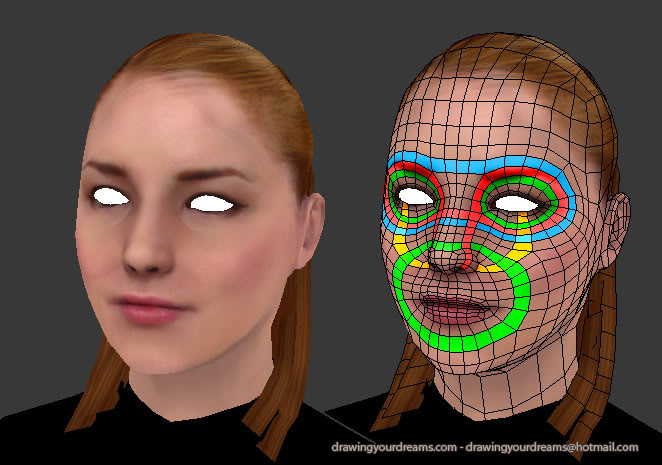 blender free models character for 3d does Modeling face topology?  everyone different have