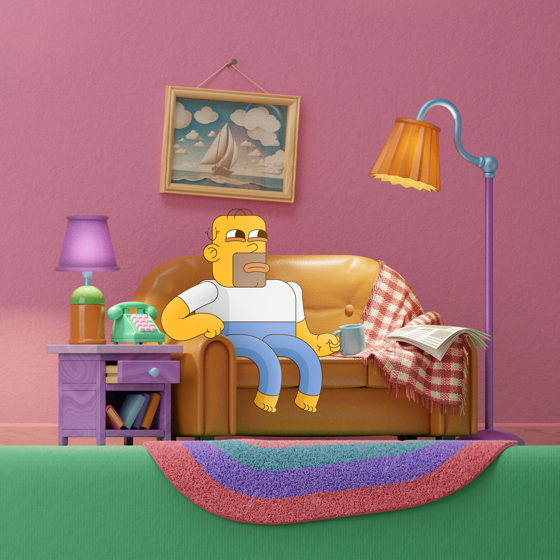 The Simpsons living room - Finished Projects - Blender Artists Community