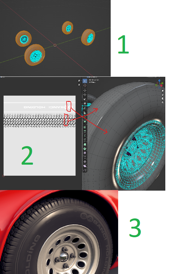 Need help with UV Unwrapping of a Tyre - Materials and Textures ...