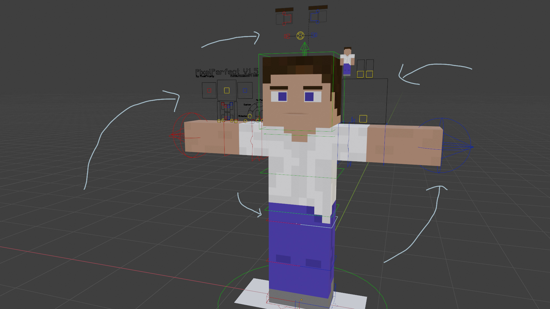 How to modify and add feature into minecraft rig? - Animation and Rigging - Blender Artists Community