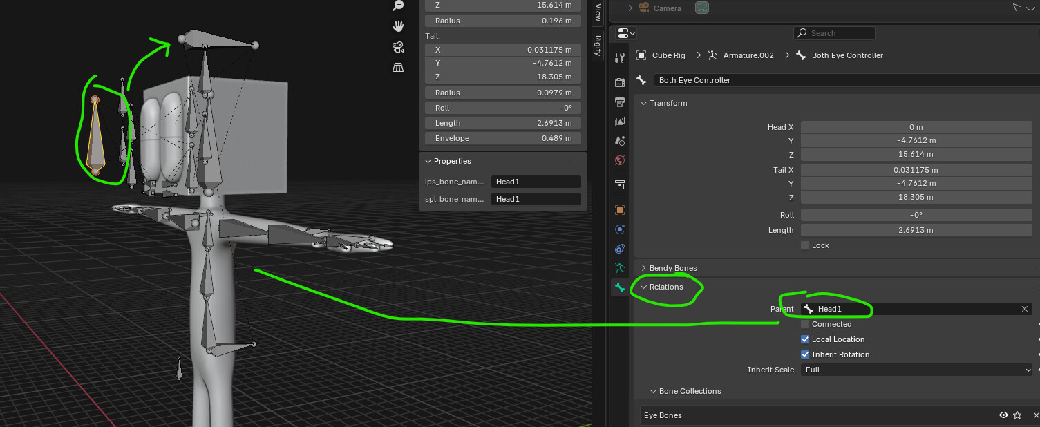 How to I make a part switcher for my Guy's Eyes? - Modeling - Blender ...