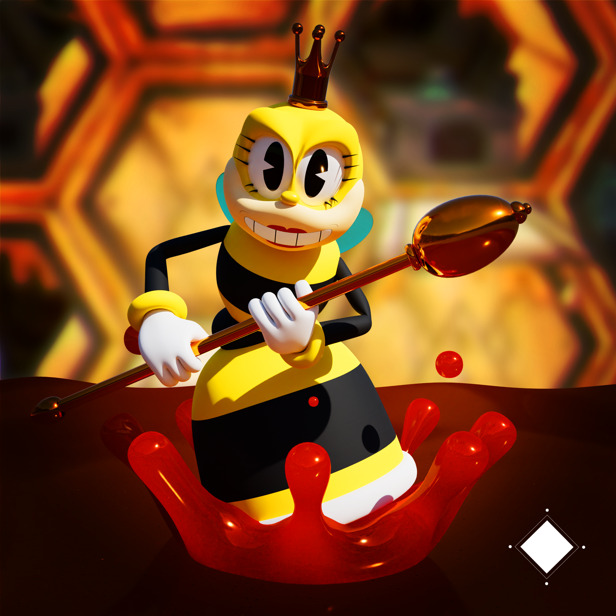 Honeycomb Herald - Cuphead - Finished Projects - Blender Artists Community