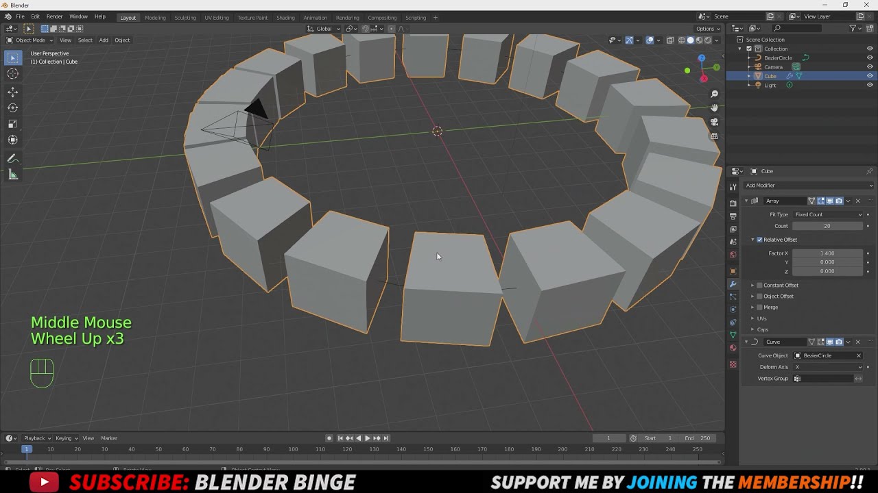 Putting an array along a circle - Modeling - Blender Artists Community