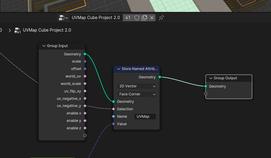 Is there a way to set the UV map of say a pipe generated in Geometry ...