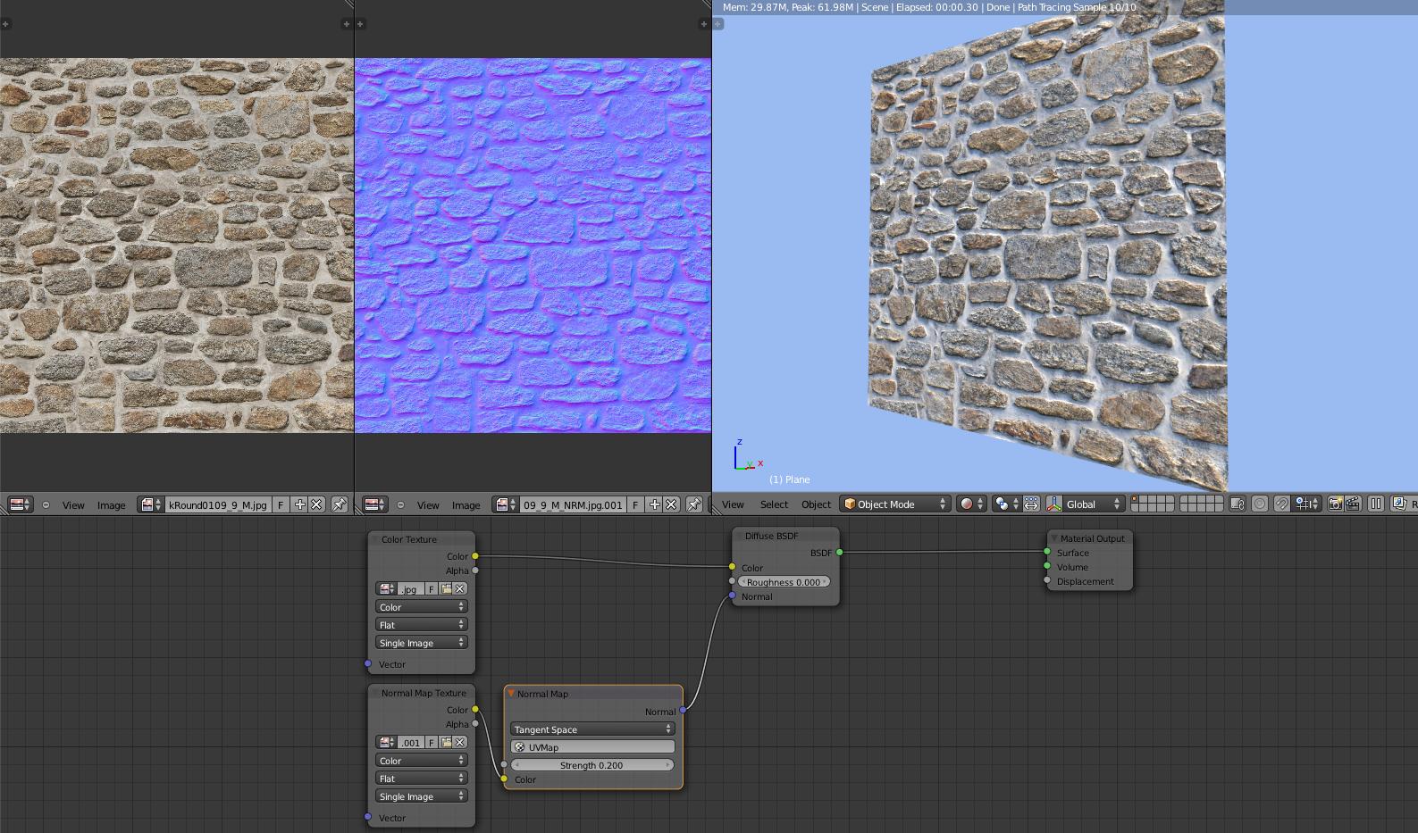 Normal Map node Blender 2.8