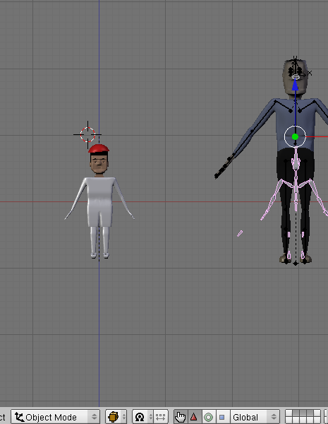 My armature moves along x when I have it in edit mode vs object mode ...