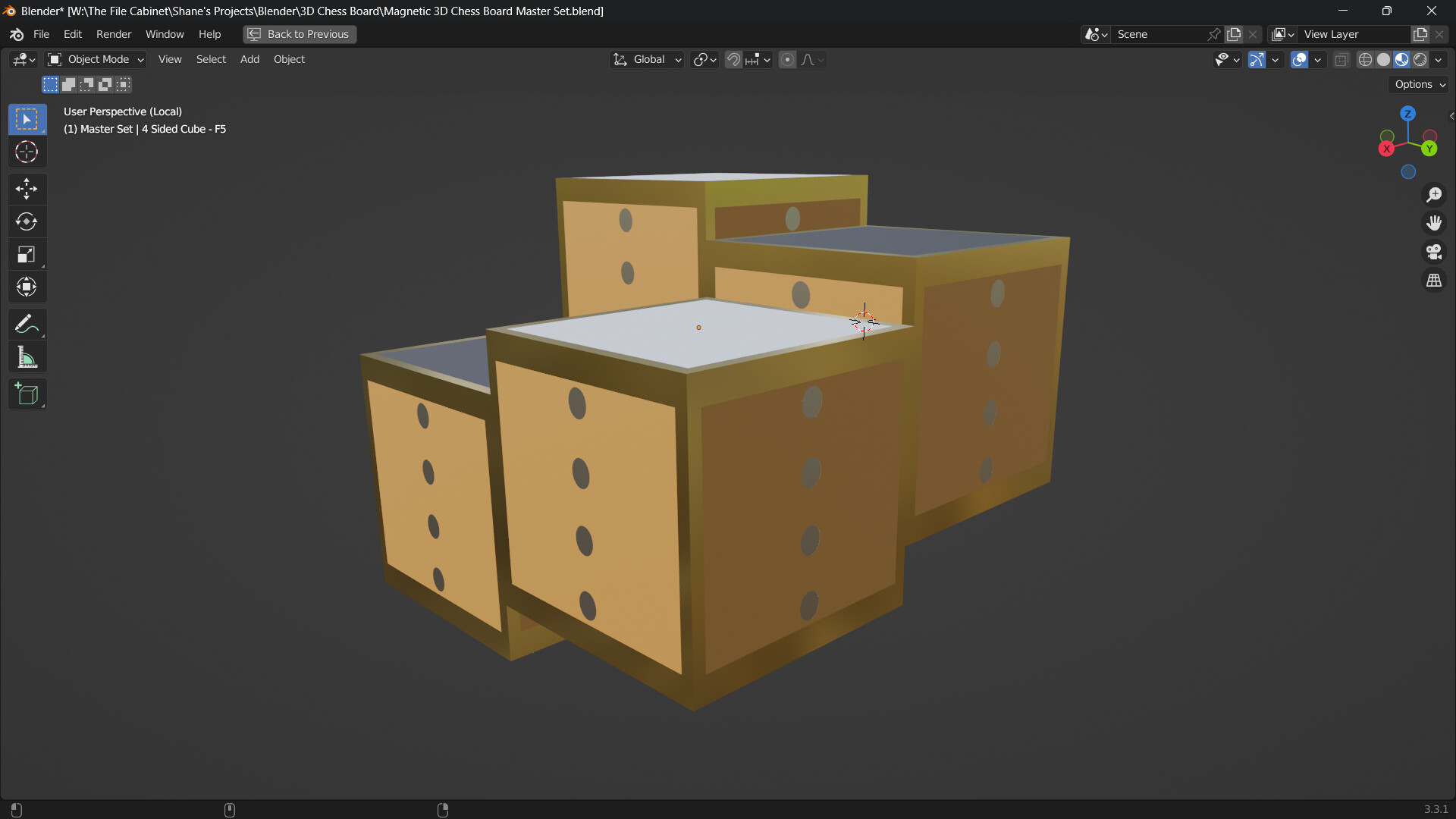 Modular Magnetic 3D Chessboard Design - Finished Projects - Blender ...