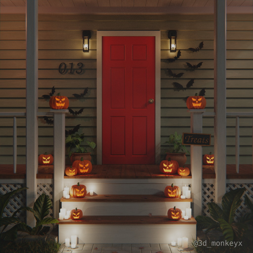 Halloween Porch Decoration - Finished Projects - Blender Artists Community