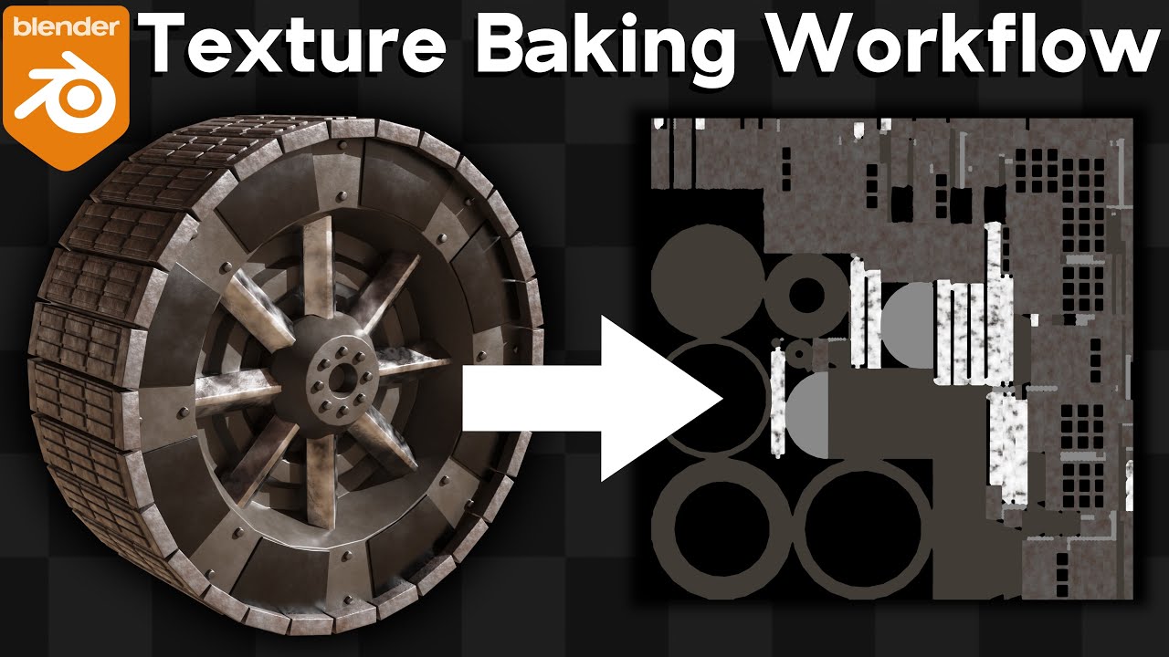 Texture Baking Workflow for Objects with Multiple Materials (Blender