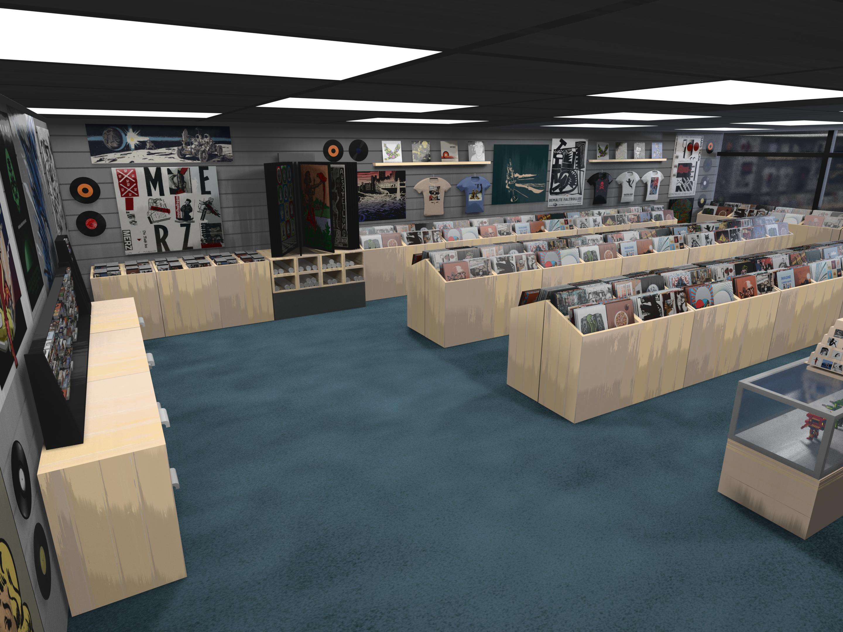 Record Store Interior - Painterly Shading - Works in Progress - Blender ...