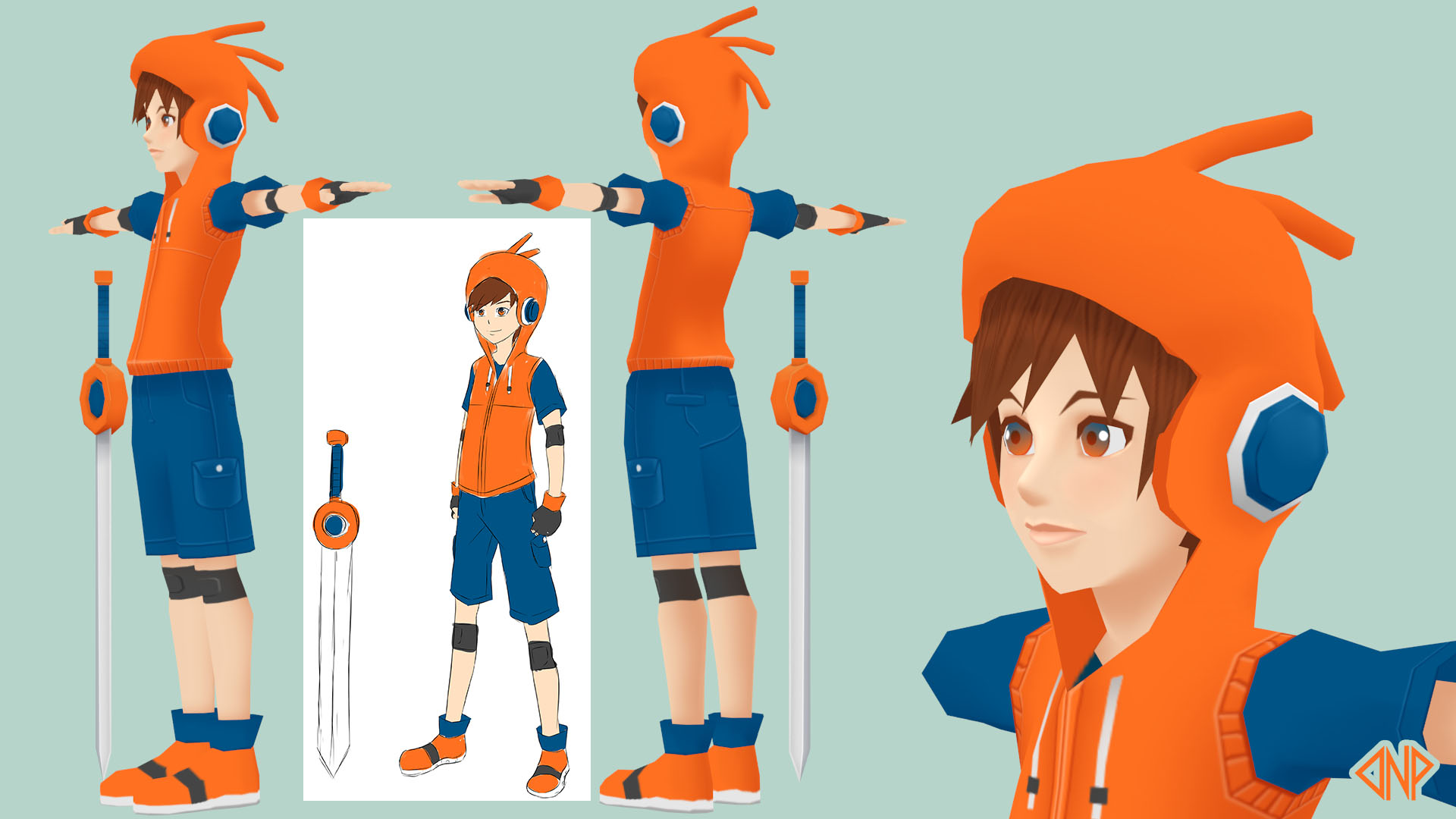 Blender Tutorial, Modeling Character anime male ( boy) creation, Kimizuka  Kimihiko