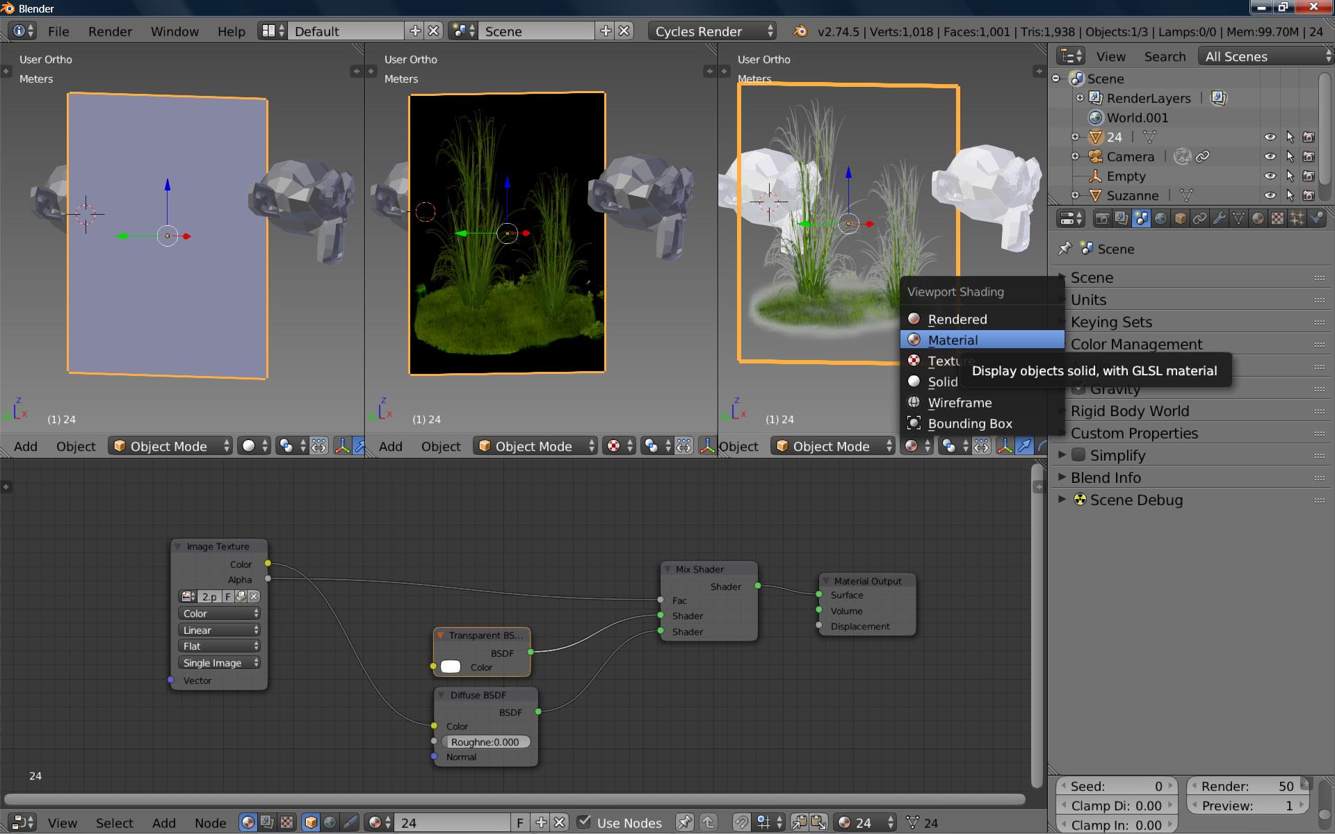 How to enable transparency in Cycles Material view? - Basics ...