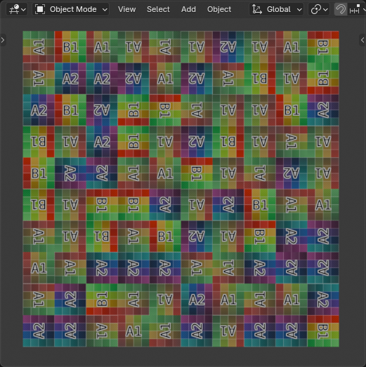Multiple image textures per material or random rotation for each ...