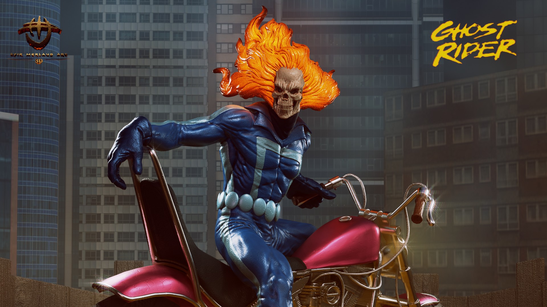 Ghost Rider Statue