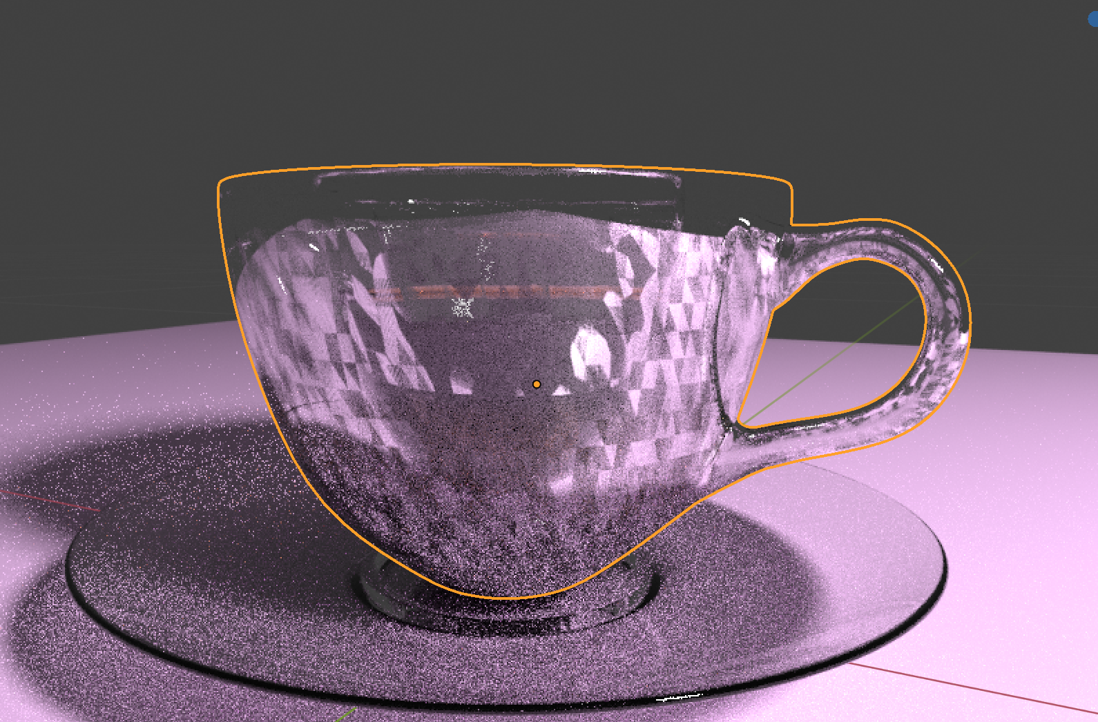 Coffee cup doesn't look like glass after render in blender 2.82