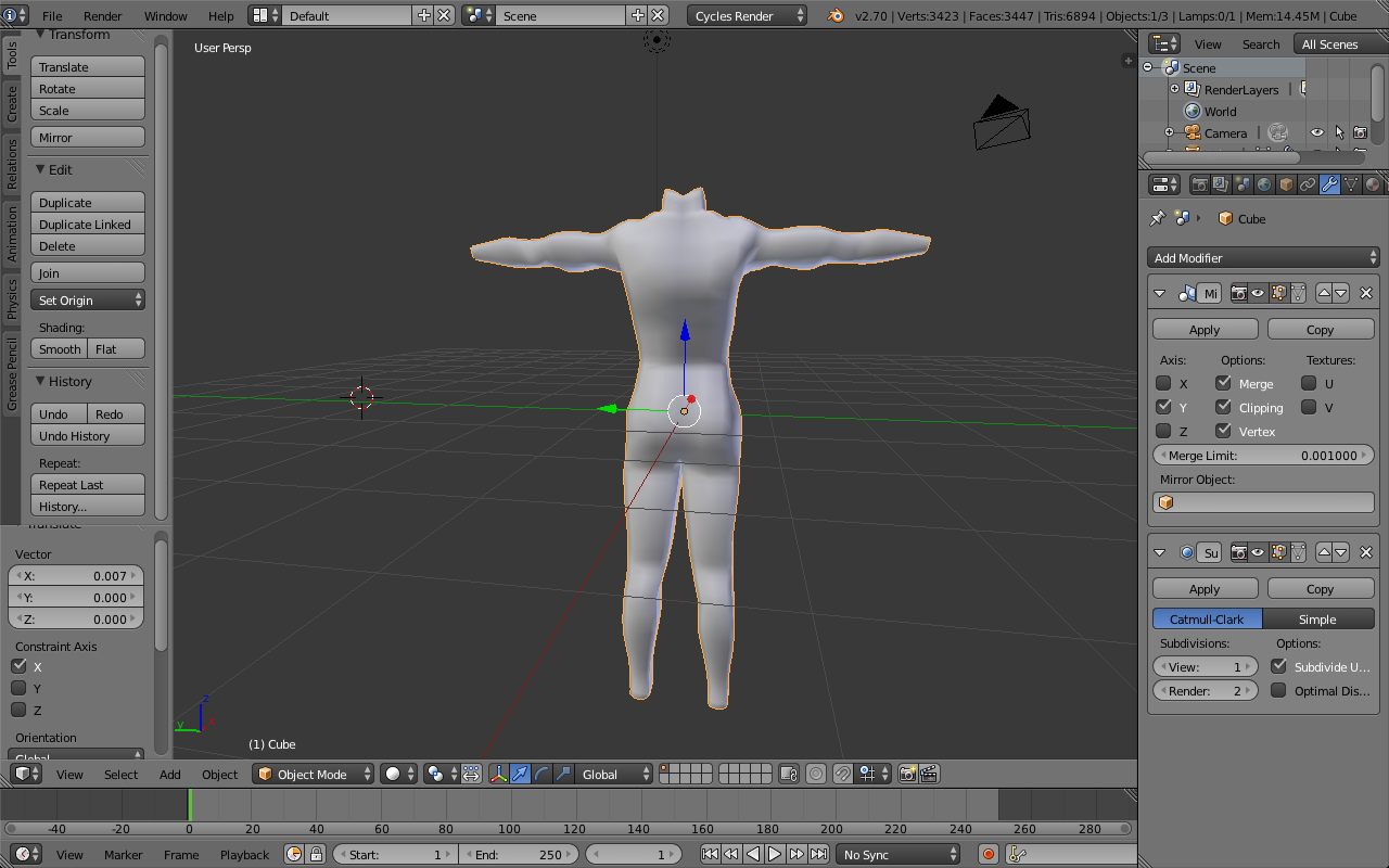 Second try at basic human body - Works in Progress - Blender Artists ...