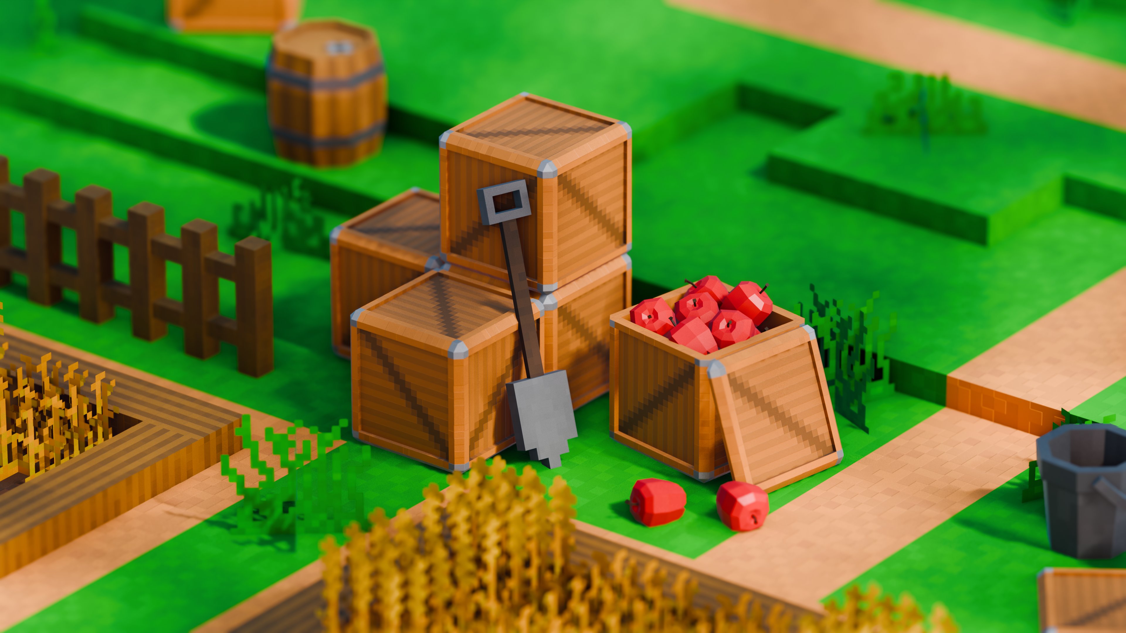 Pixel Farm Texture Pixel Farm - Finished Projects - Blender Artists Community