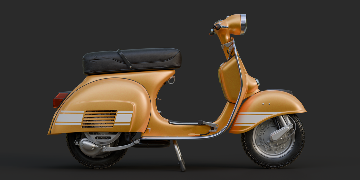 Scooter Vespa Rally 200 - Finished Projects - Blender Artists