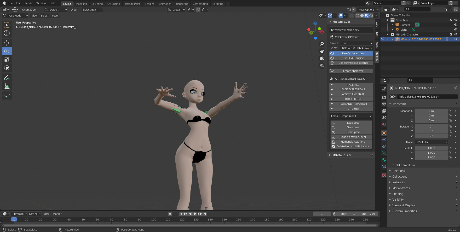 Person // 3D Model Download for Blender 3.4.1 by CappyAdams on