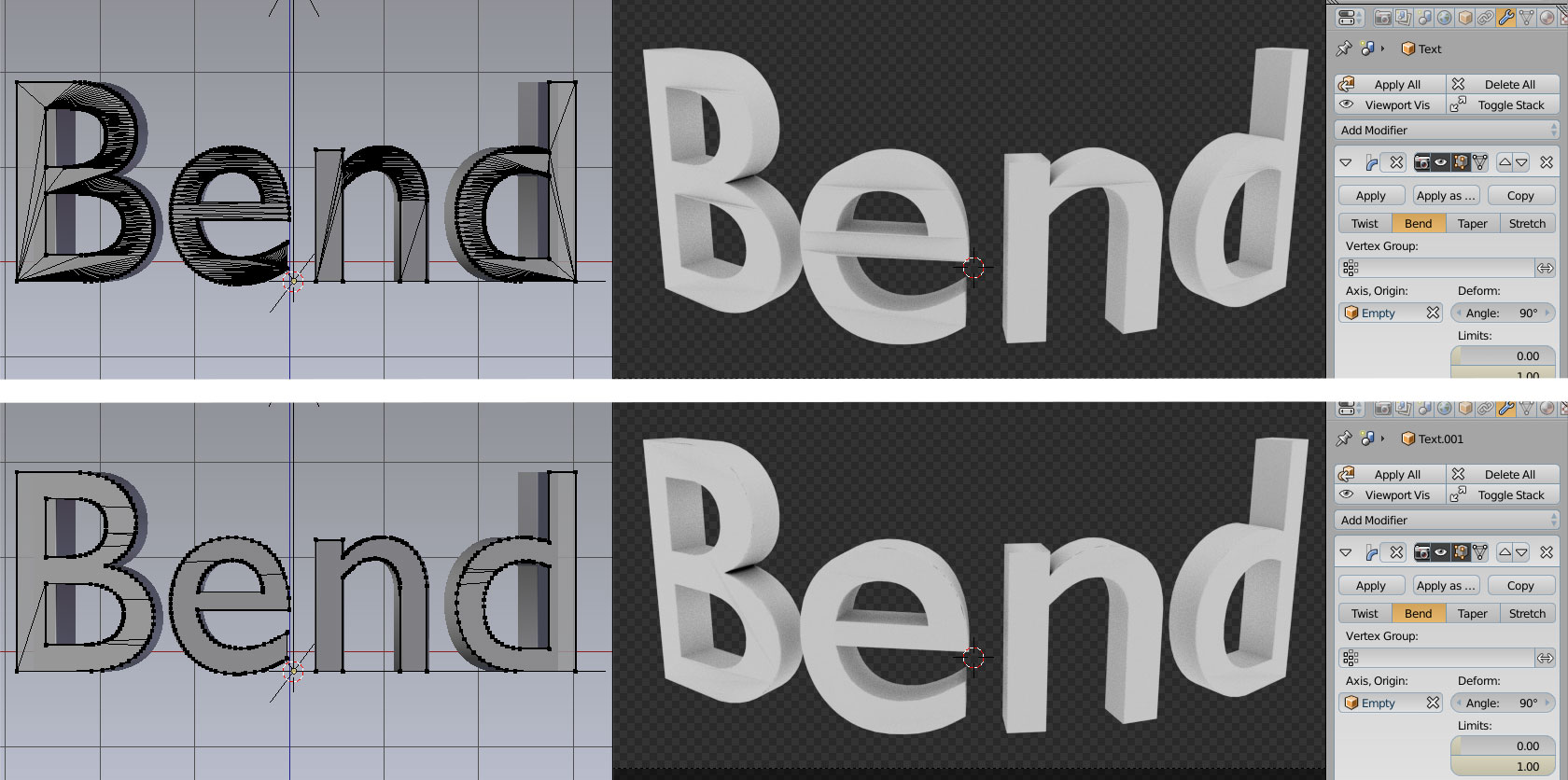 Text Curved Correctly? - Modeling - Blender Artists Community