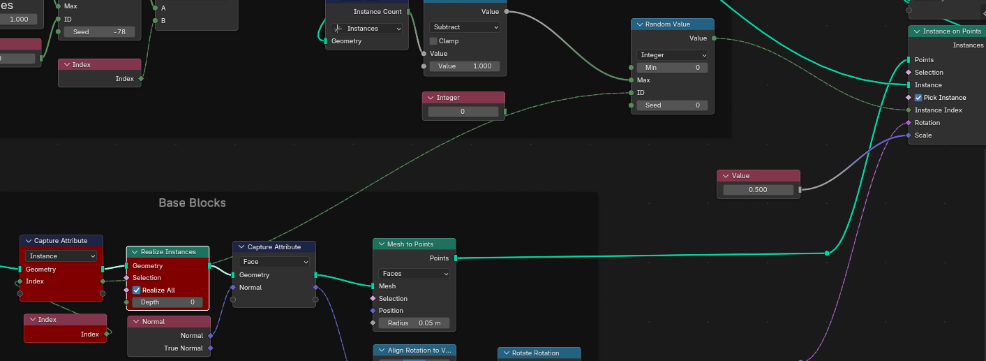 Using Collections Geometry Nodes Instancing different windows collections on random buildings. (blender ...