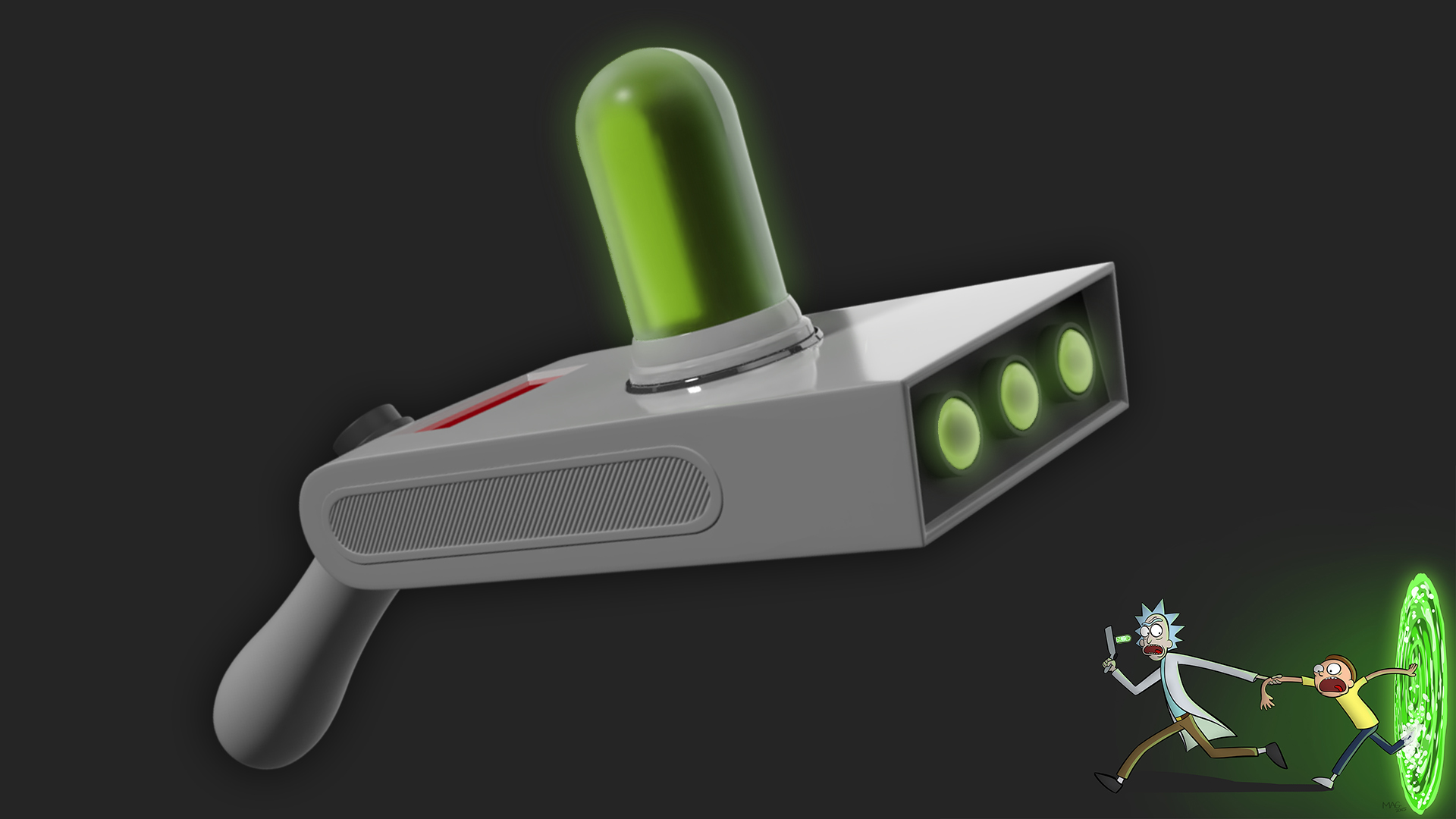 Rick and Morty portal gun Works in Progress Blender Artists Community