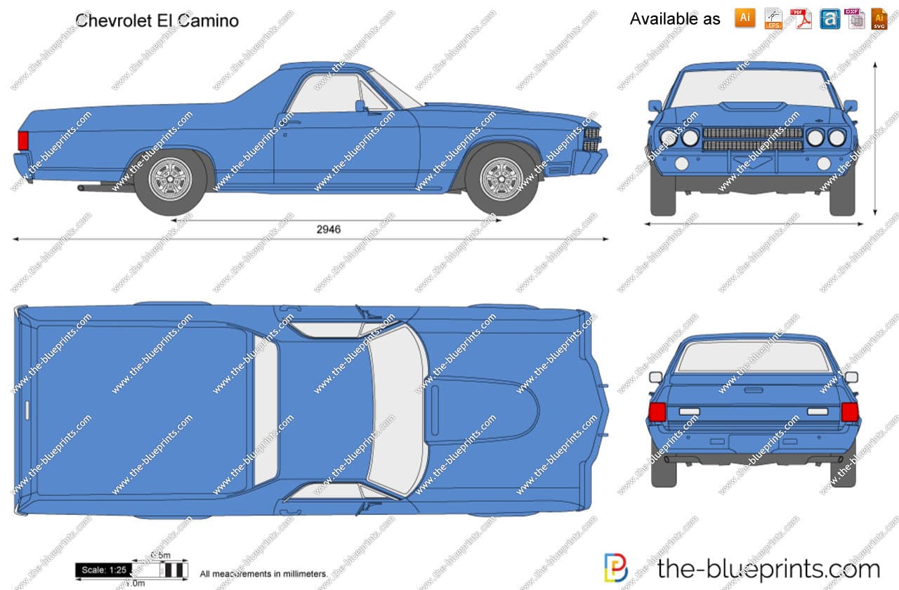 car blueprints with dimensions