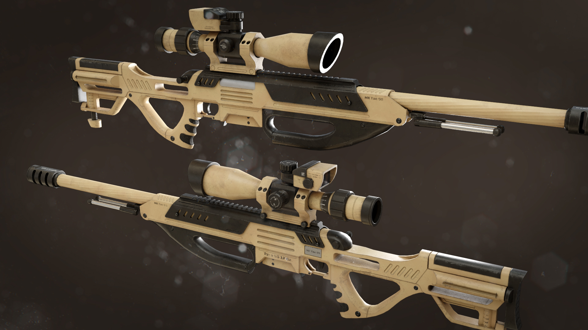MK Tac 95 Sniper Rifle.