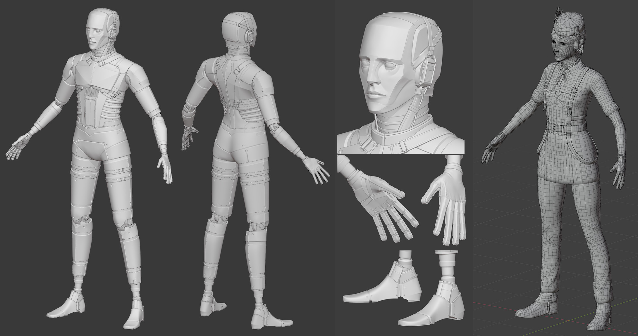 Retopology Mesh For A Character [400 USD]: - Paid Work - Blender ...