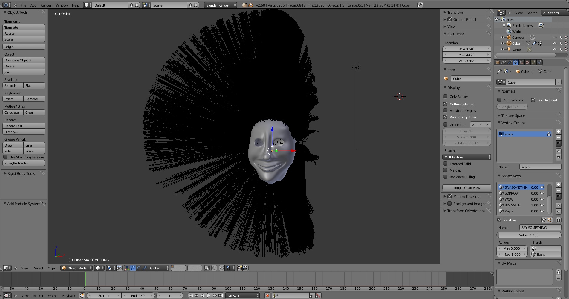 Soot Sprite using Hair nodes - Finished Projects - Blender Artists