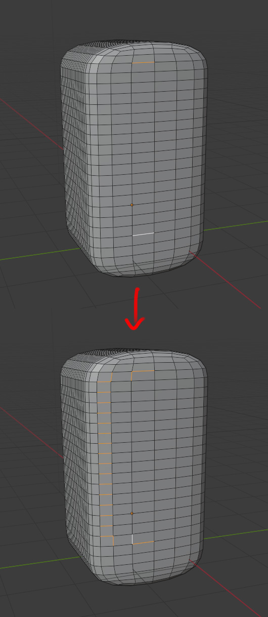 Select edge ring between 2 selected edges? - Modeling - Blender Artists ...