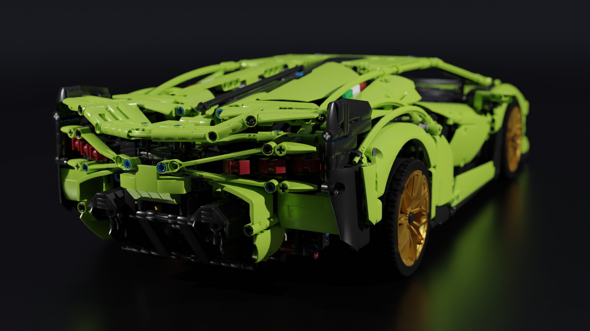 LEGO Technic Lamborghini - Finished Projects - Blender Artists