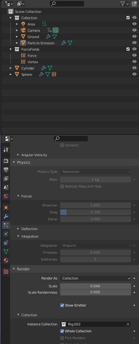 Collection not showing up but selected in Particle System - Basics ...