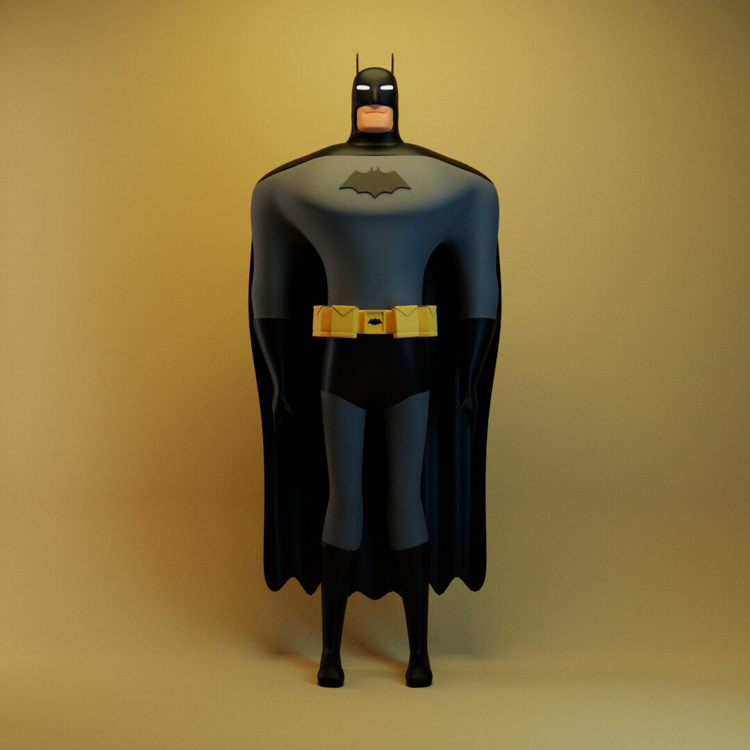 Batman - Based on Bruce Timm's Design - Finished Projects - Blender Artists  Community