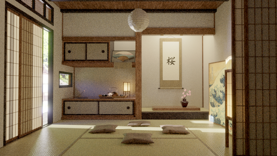 Japanese Traditional Interior - Focused Critiques - Blender Artists ...