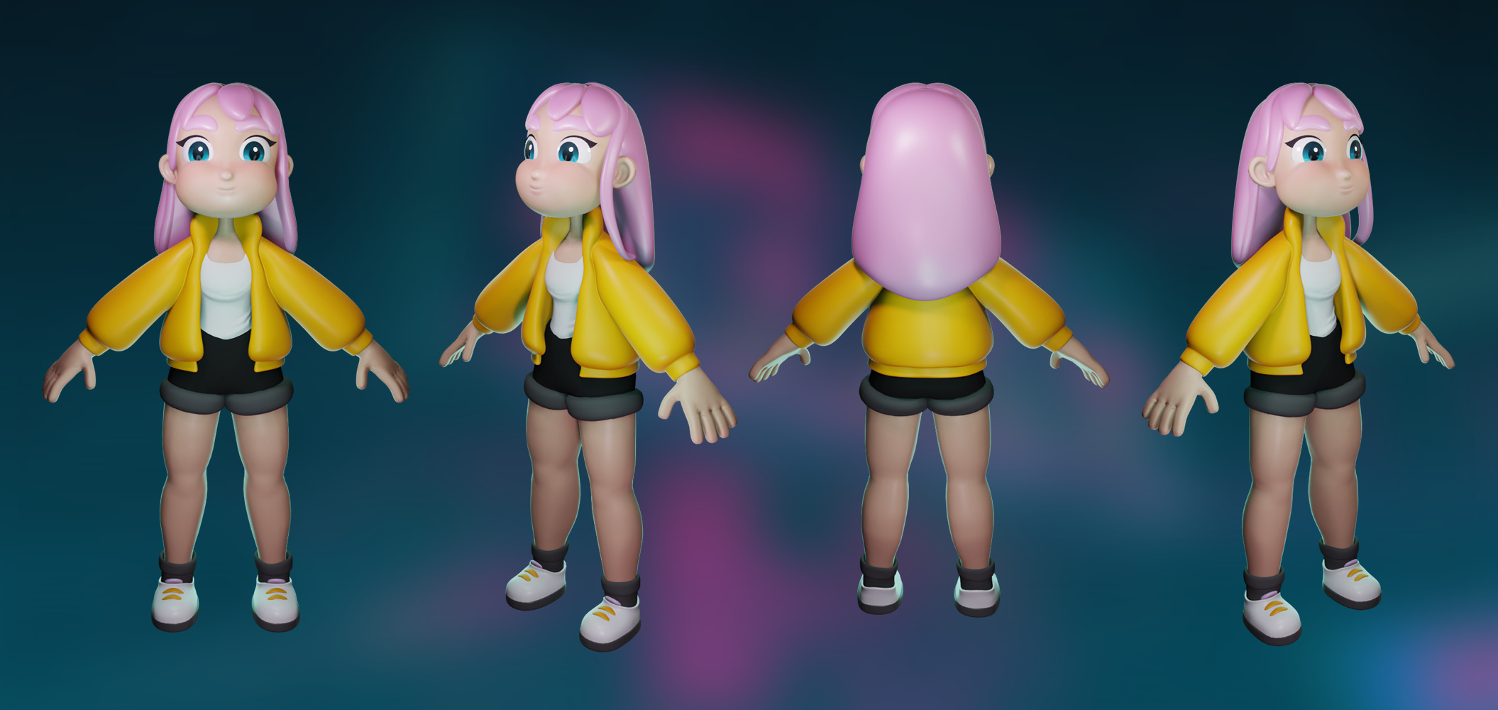 Allie, my first character rendered with Eevee - Finished Projects ...