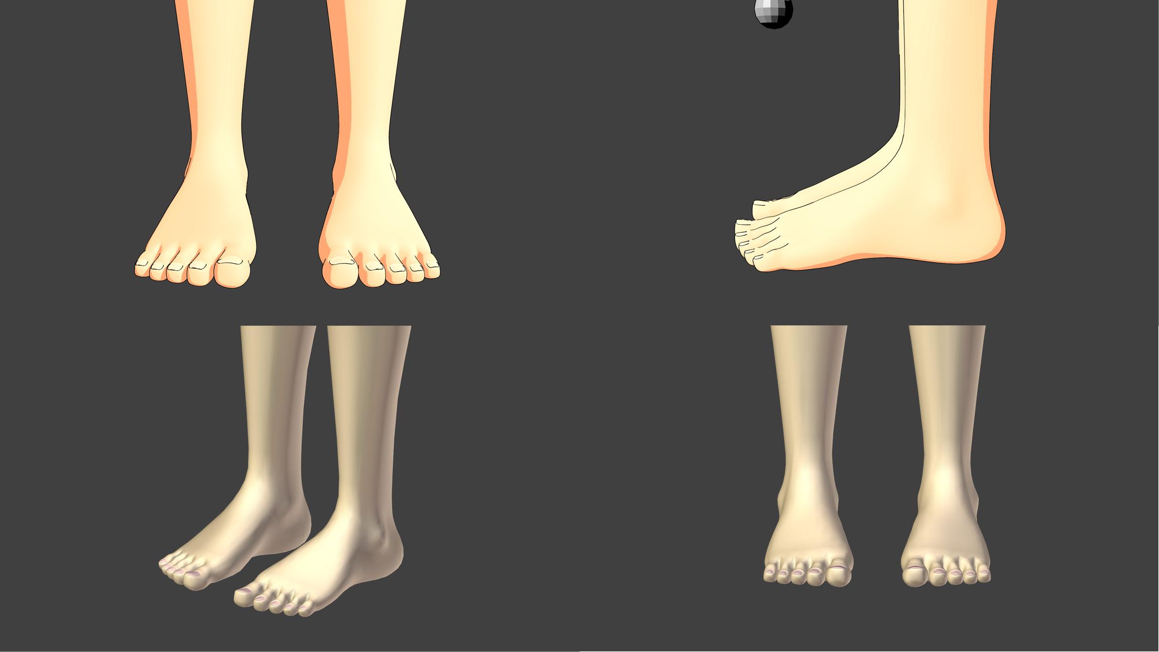 How To Draw SIMPLE FEET FRONT  SOLE  YouTube