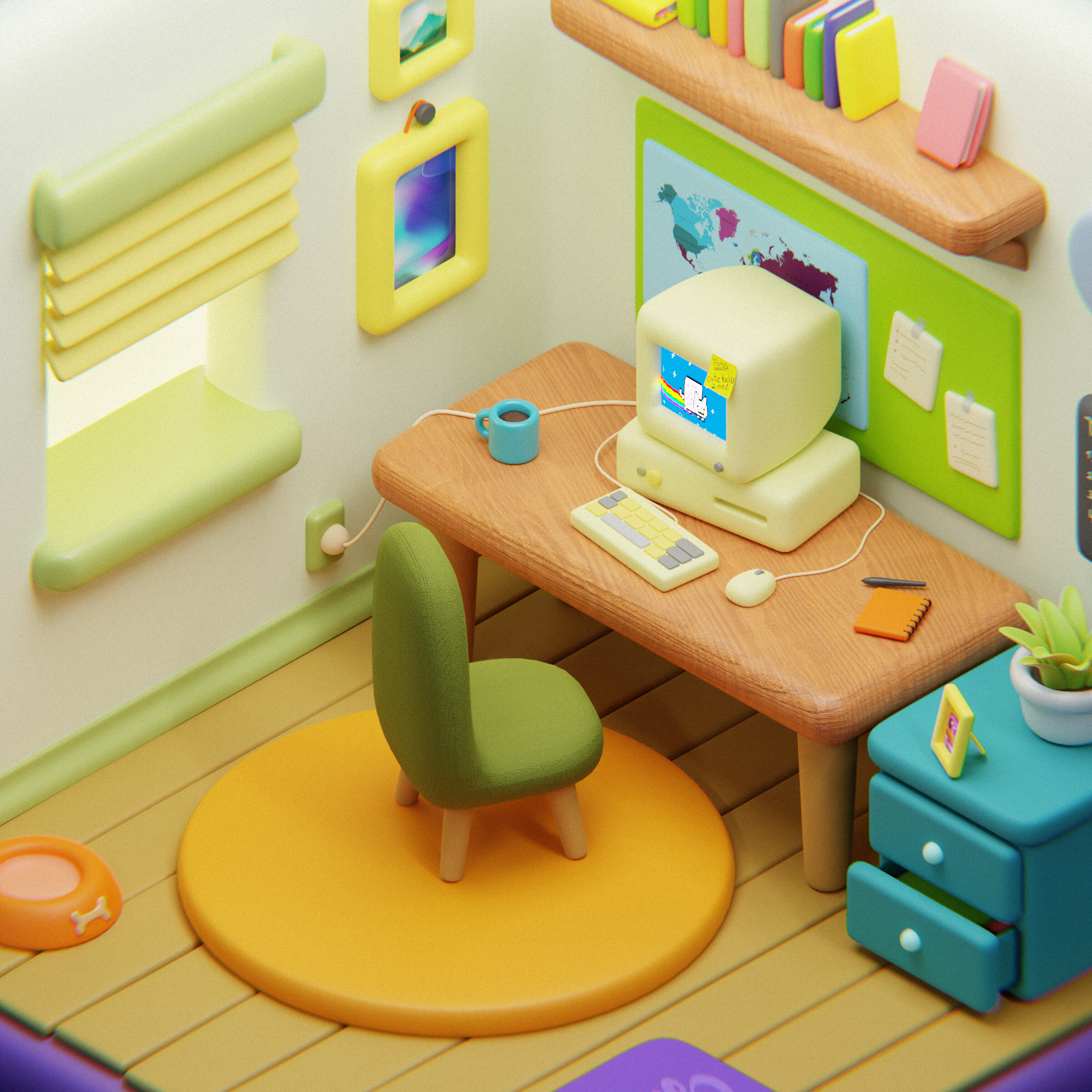 Isometric room - Finished Projects - Blender Artists Community