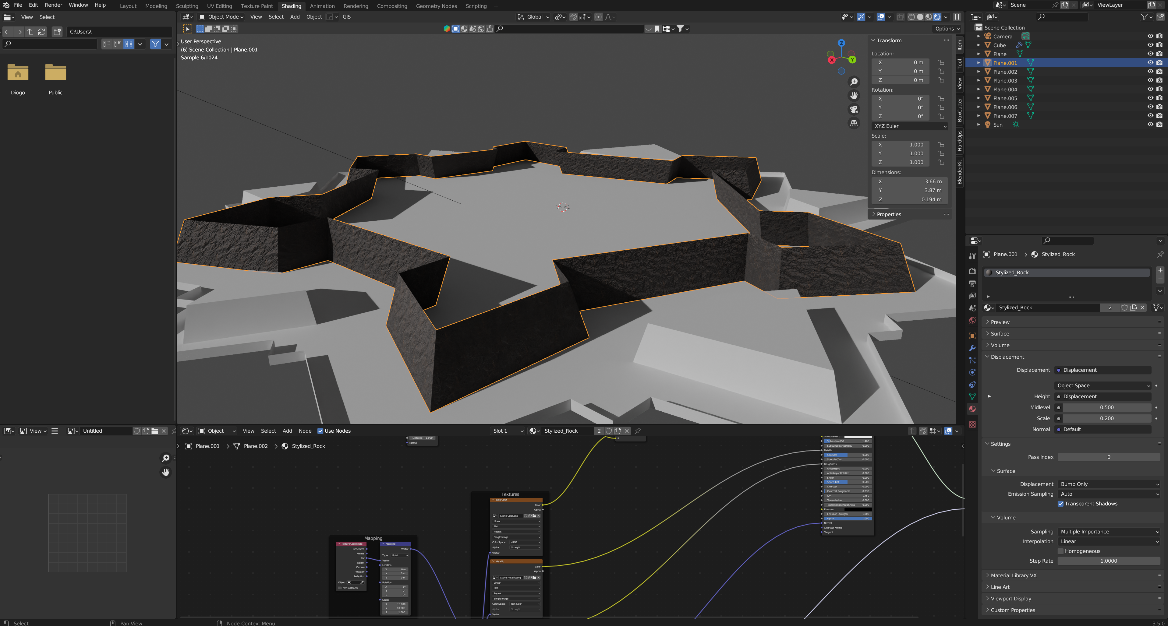 I need help applying a procedural material to an object, pls help ...