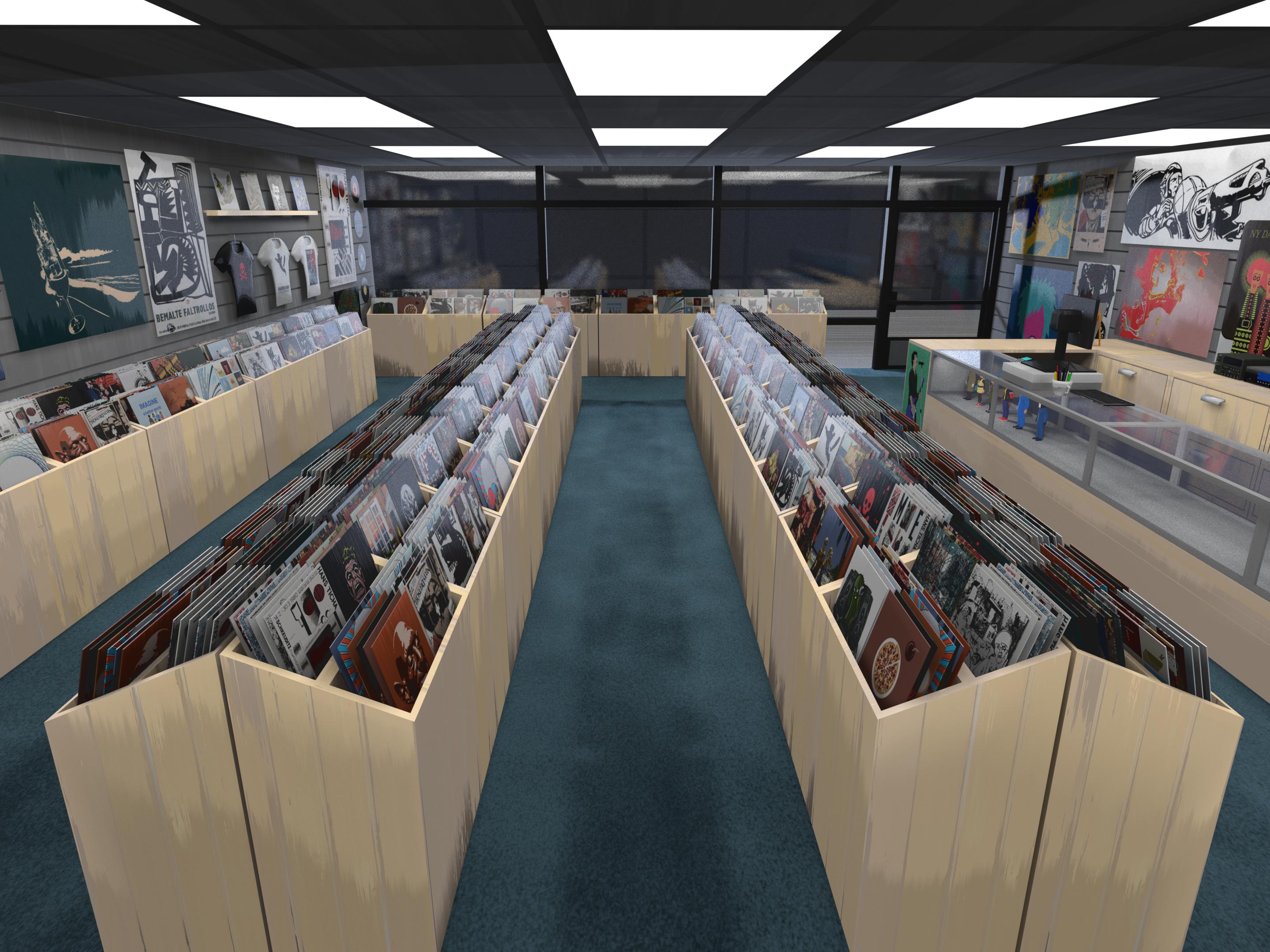 Record Store Interior - Painterly Shading - Works in Progress - Blender ...