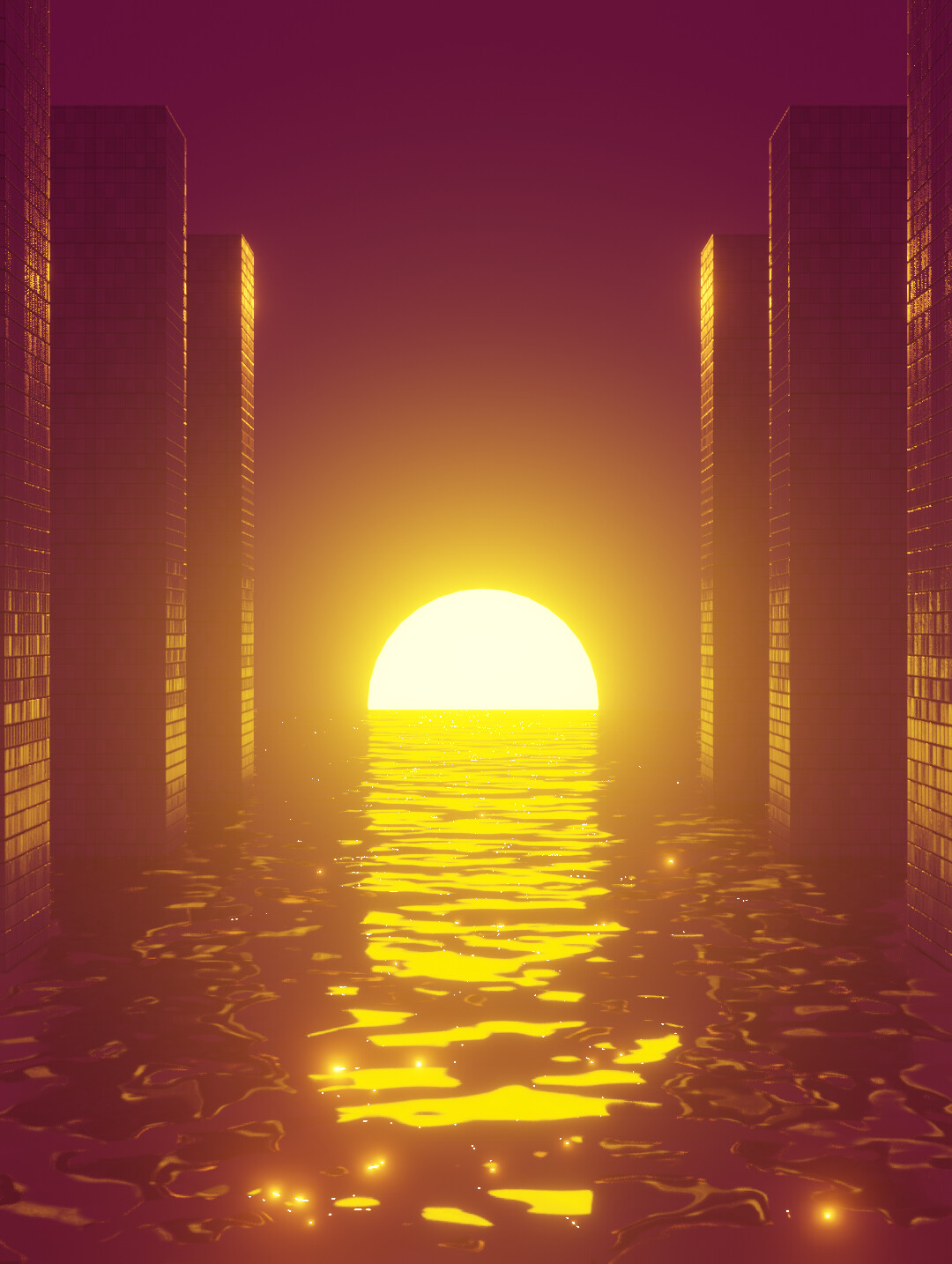 Sunset Art Experiment - Finished Projects - Blender Artists Community