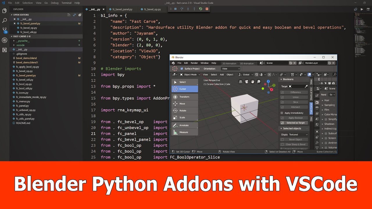 Call Other Python Scripts Created Inside Blender - Python Support ...