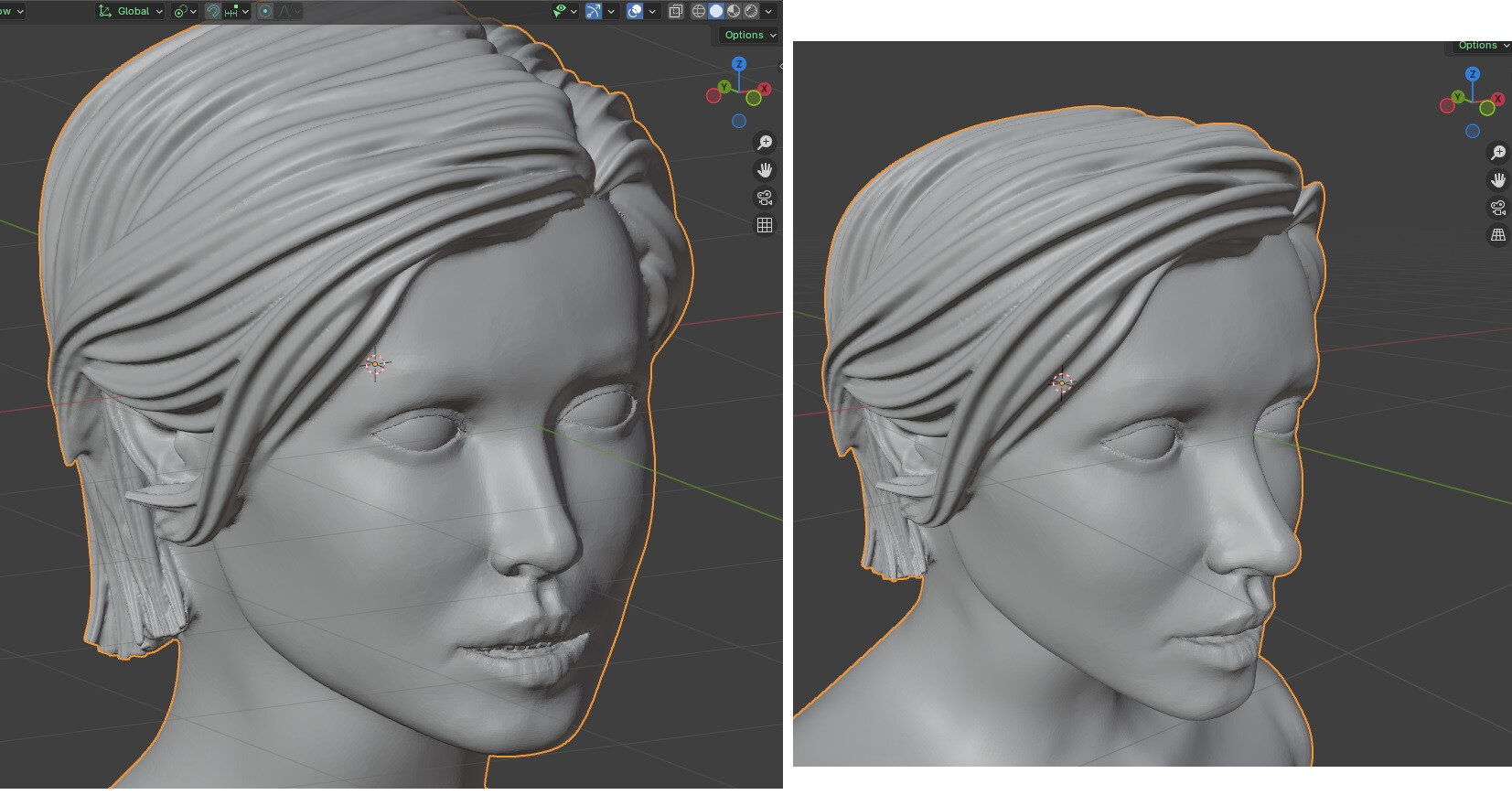 Mesh object looks broken and disappears when zooming in viewport ...