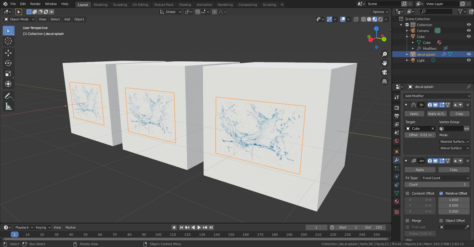 Array Decal Array object with decals - Modeling - Blender Artists Community